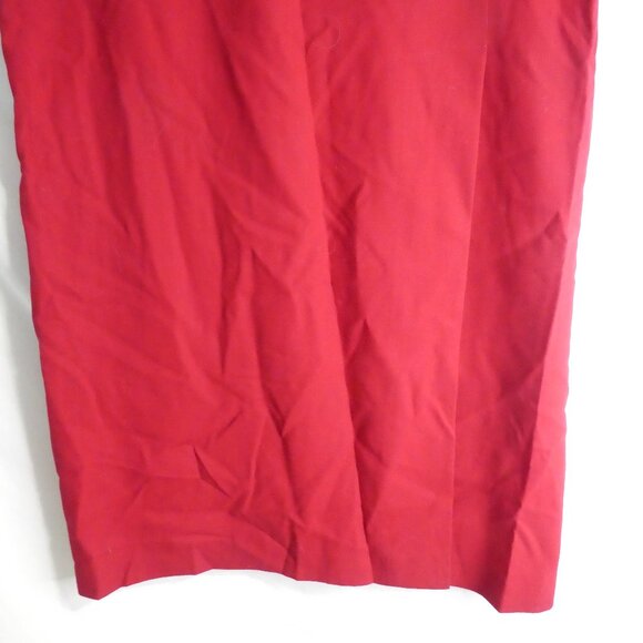 LOUBEN Exclusively for Melanie Lyne | Lined 100% Pure Virgin Wool Red Skirt - Picture 6 of 15